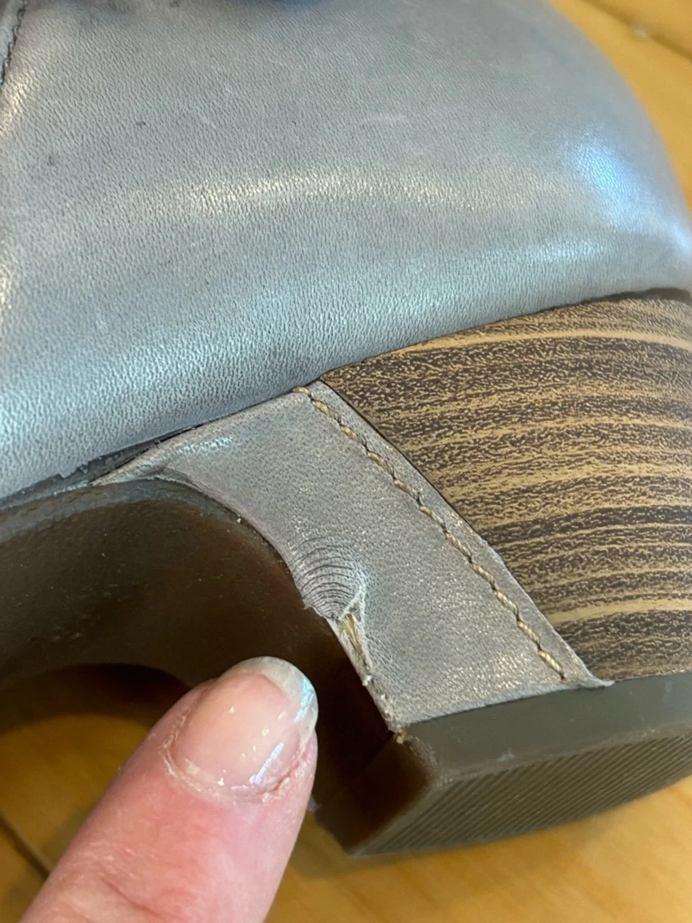 Dansko Darbie Women's Taupe Leather Ankle Booties with Buckle - Picture 10 of 11